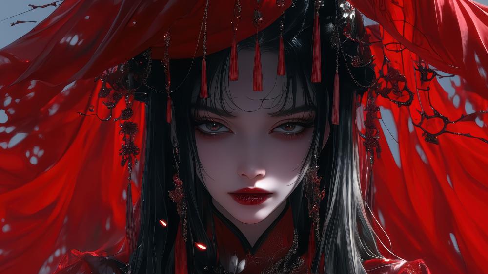 Mystical Elegance An AI Anime Art Masterpiece wallpaper