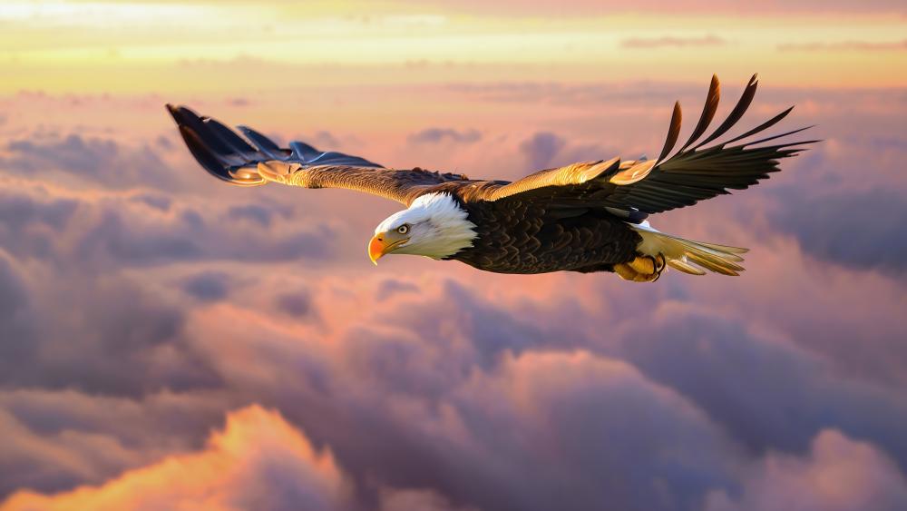 Soaring Majesty in the Sky wallpaper