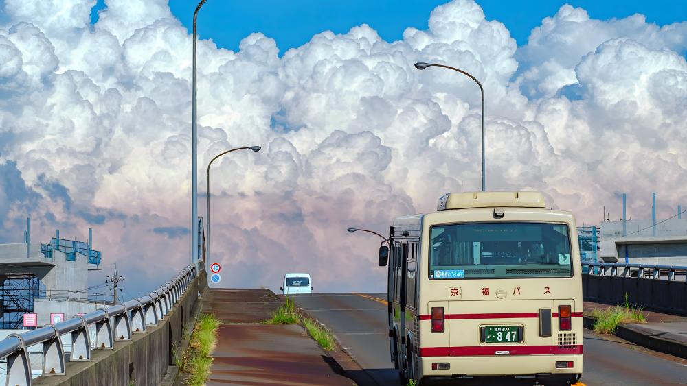 Scenic Japanese Road Trip Adventure wallpaper