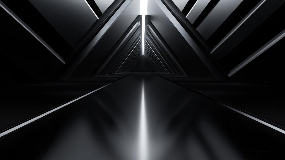 Tunnel of Light and Shadow wallpaper