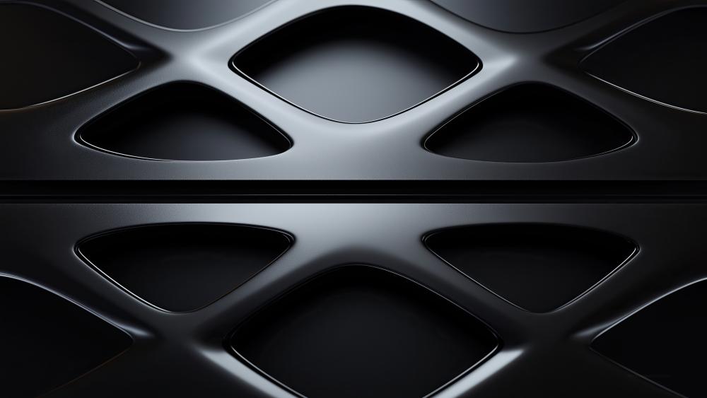 Sleek Minimalist 3D Monochrome Design wallpaper