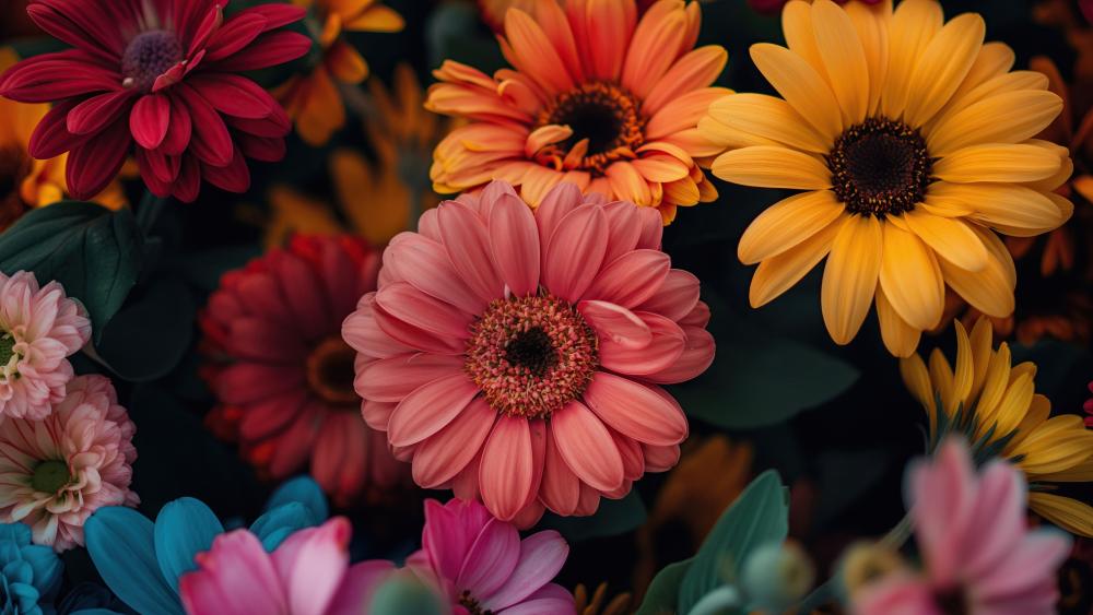 Vibrant Blossoms Celebration in 4K wallpaper