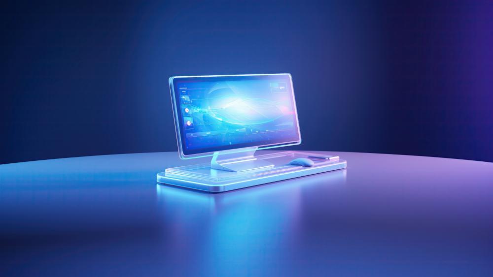 Neon Glow Technology Dreamscape wallpaper