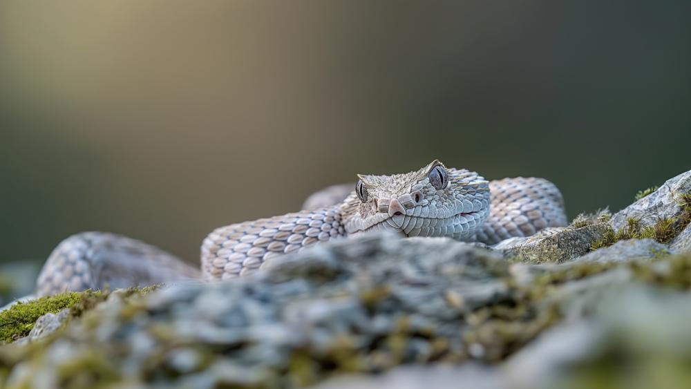 Viper in Tranquil Wilderness Setting wallpaper