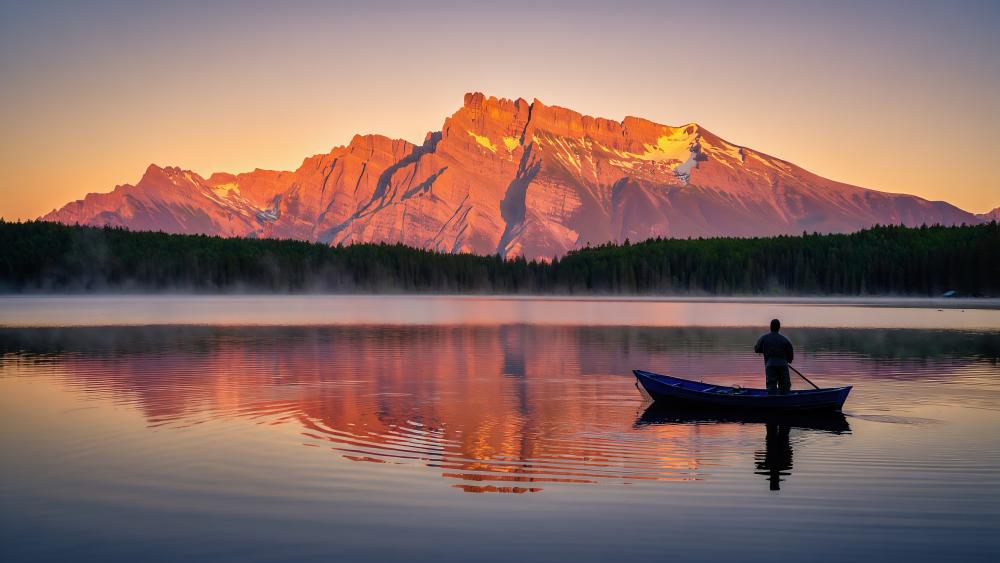 Quiet Day On The Lake wallpaper