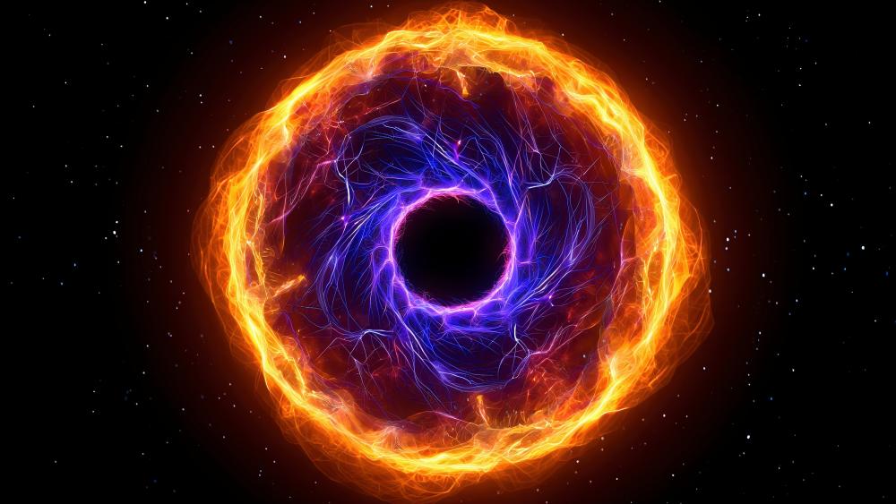 Flaming Circle wallpaper
