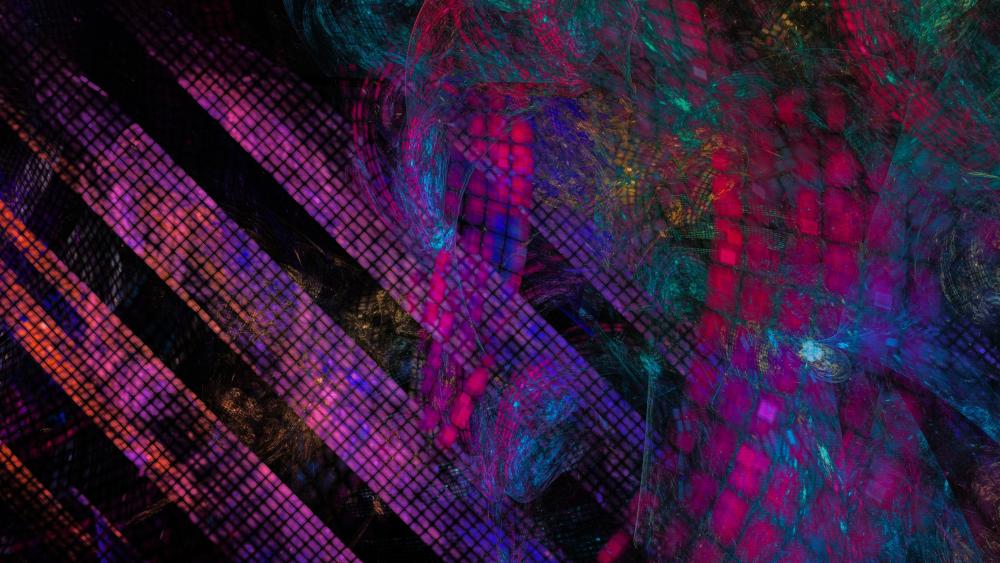 Vibrant Geometric Layers in 4K wallpaper
