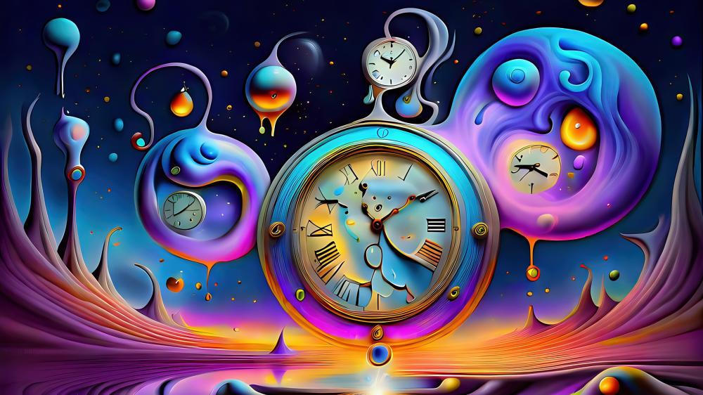 Floating Time wallpaper