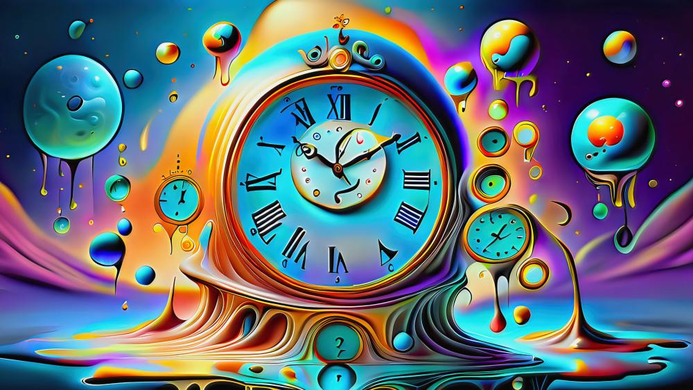 Melting Clock wallpaper