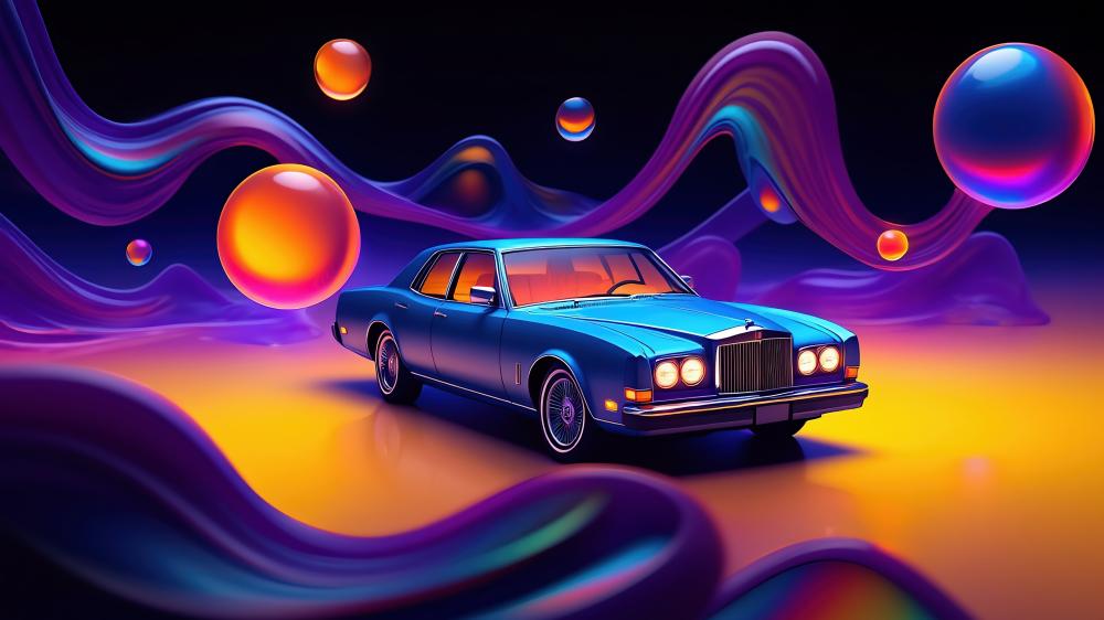 Car Dreams Unleashed: Kaleidoscope Ride in 4K wallpaper