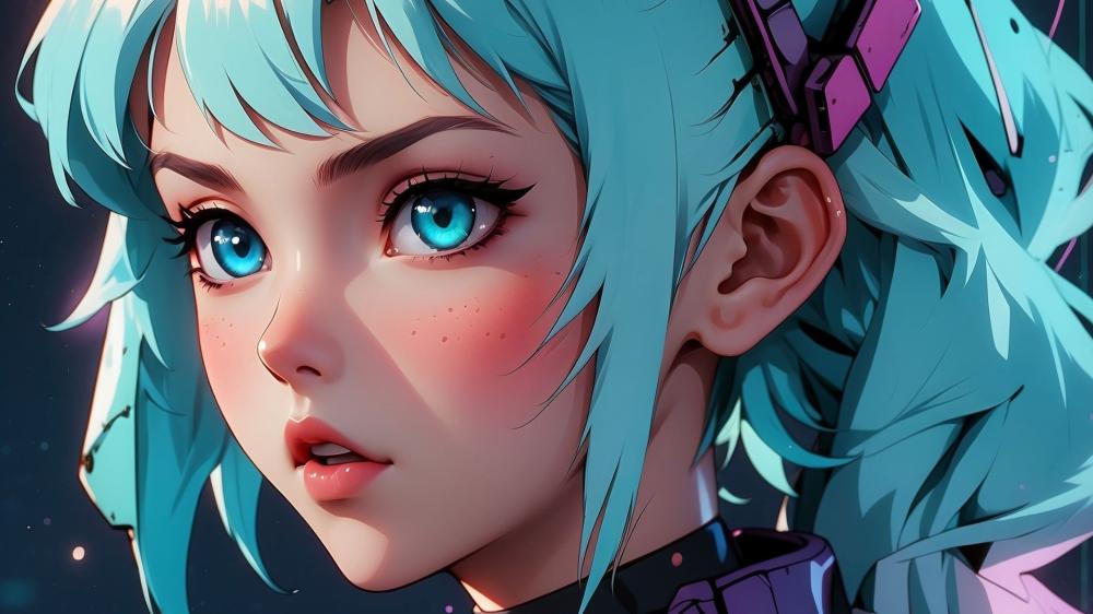 Vivid Dreamscape an AI Anime Creation wallpaper