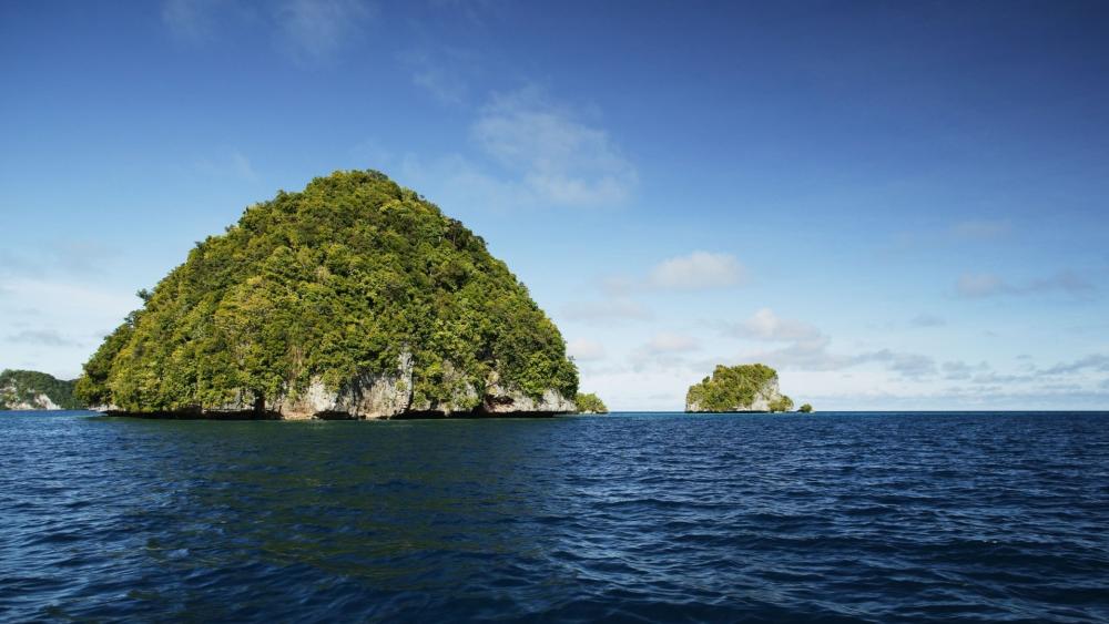 Rock Islands Serenity in Palau wallpaper