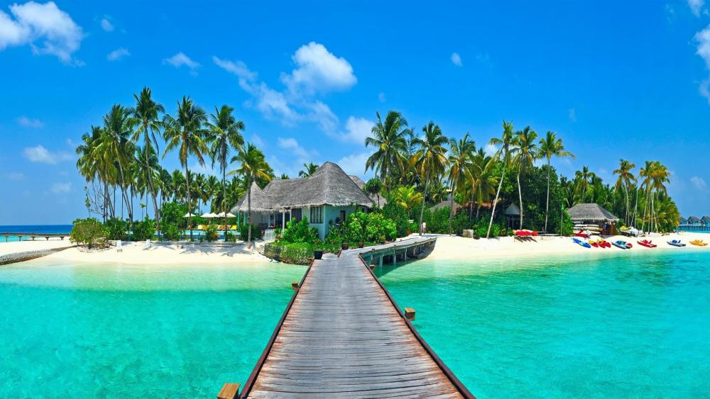 Tropical Paradise Awaits in the Maldives wallpaper