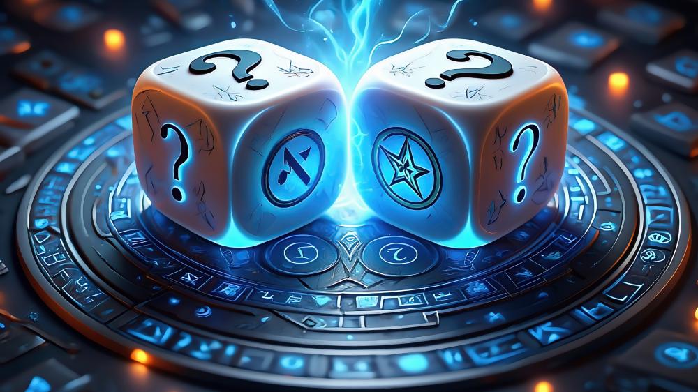 Smoking Dice in Neon Glow wallpaper