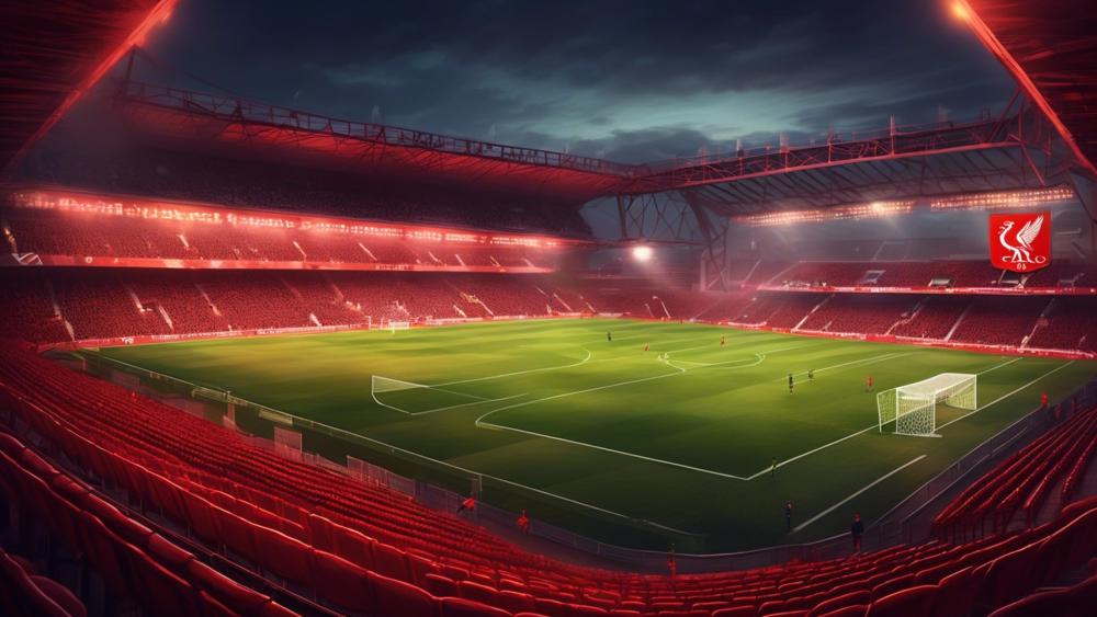 Anfield Awe Inspiring AI Art of Liverpool Stadium wallpaper