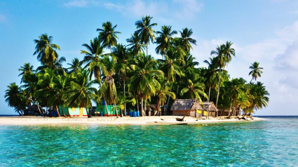 Tropical Paradise in San Blas Islands wallpaper