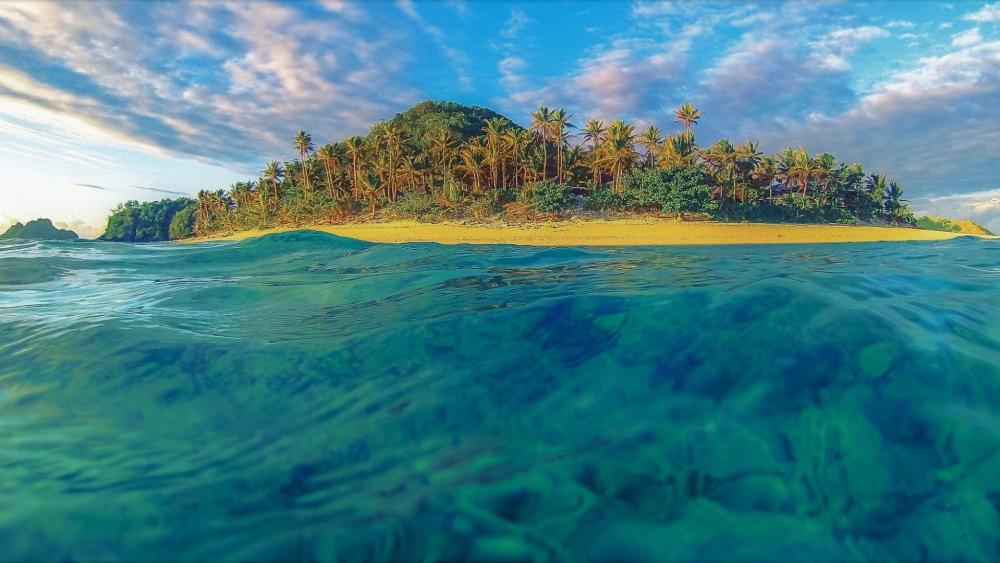Tropical Paradise Escape in Fiji wallpaper
