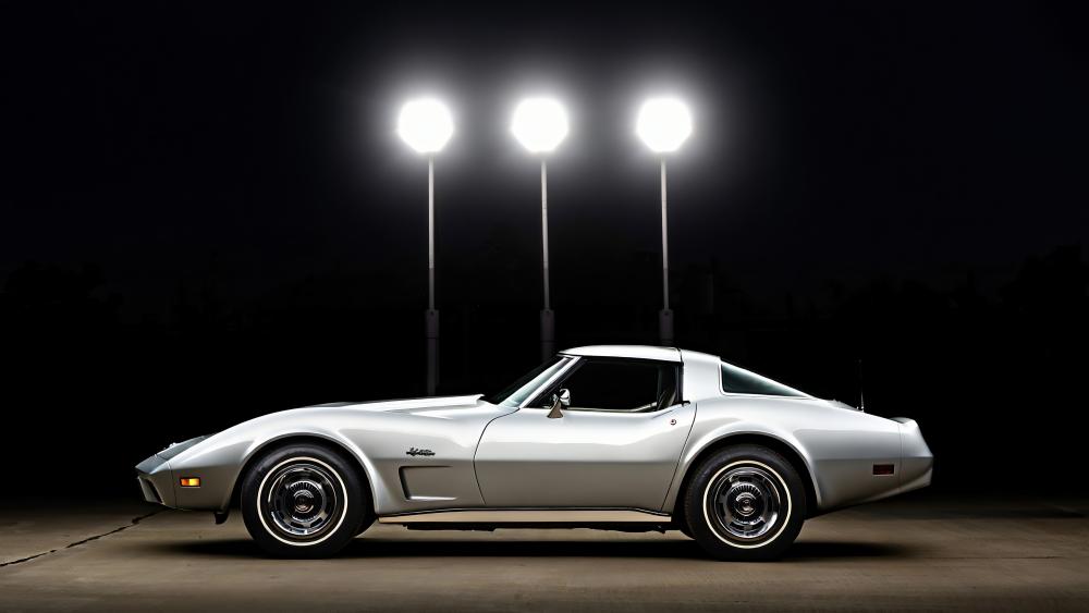 Silver 76 Vette wallpaper