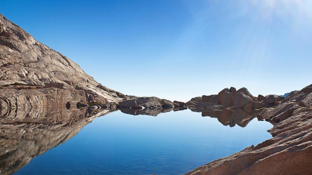 Mount Whitney Serenity Reflection Scene wallpaper