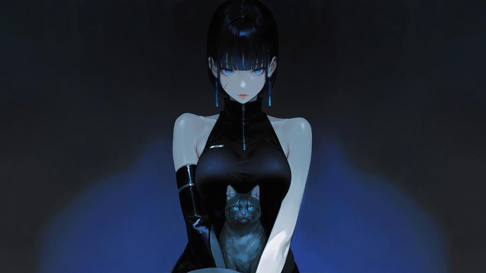 Anime Enigma in Shadows wallpaper