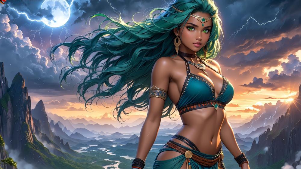Enchanted Vision of an AI-Driven Princess wallpaper