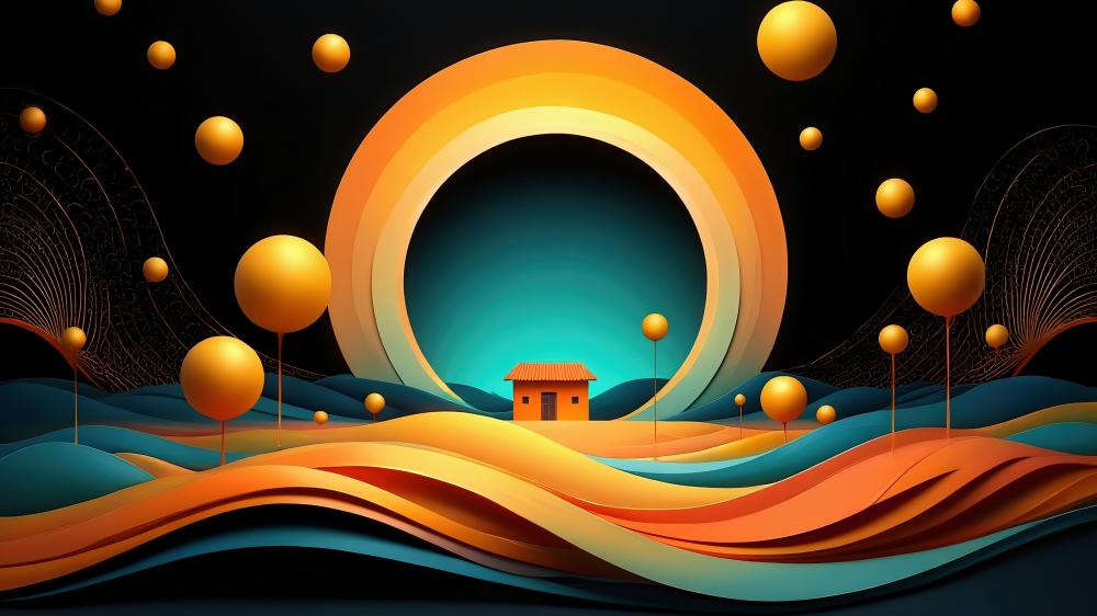 Cosmic Tunnel wallpaper