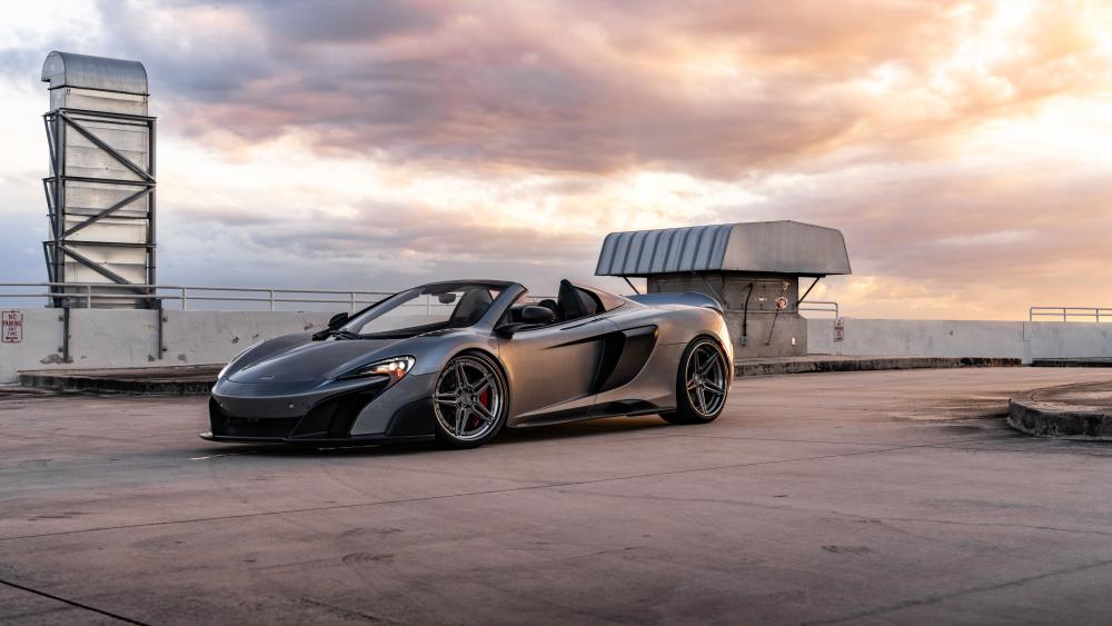 McLaren MP4-21 Against a Stunning Sunset Sky wallpaper