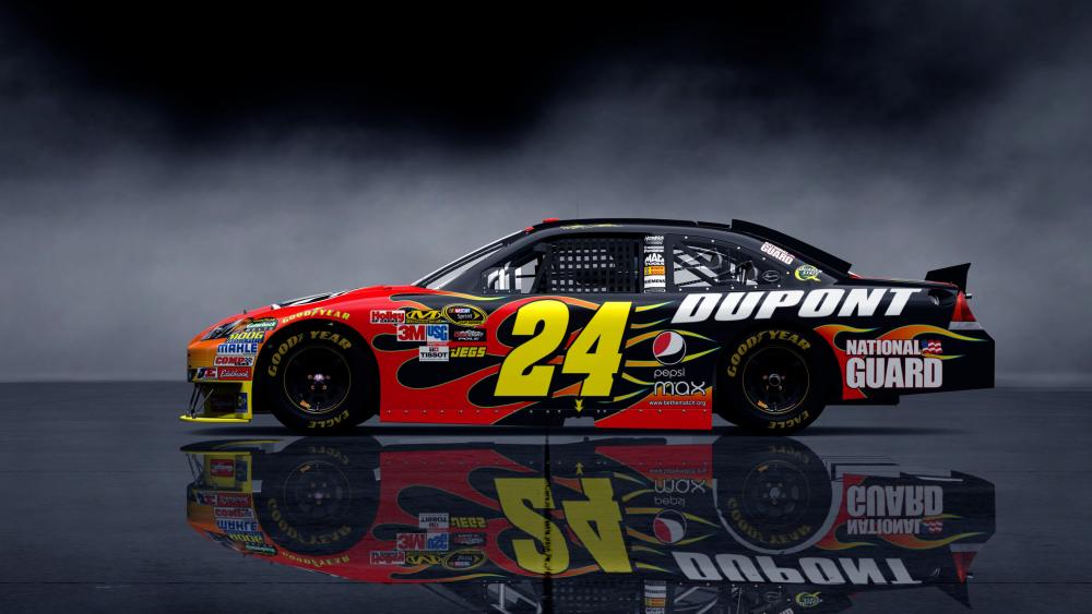 Nascar Racing Car in Stunning 4K Detail wallpaper