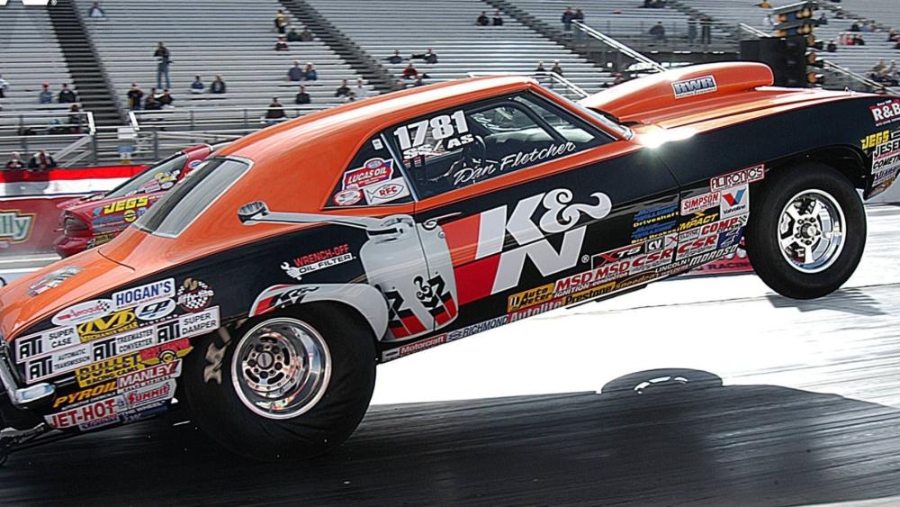 Drag Racing Thrill on the Asphalt wallpaper