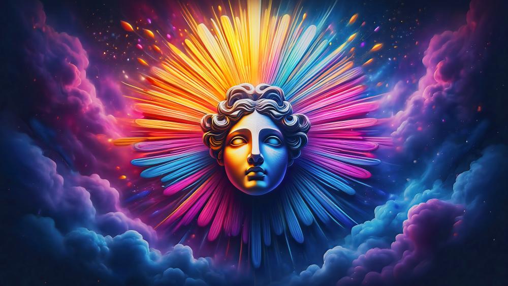Colorful Cosmic Burst of Inspiration wallpaper