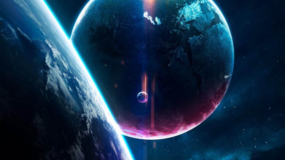 Enigmatic Celestial Realms wallpaper