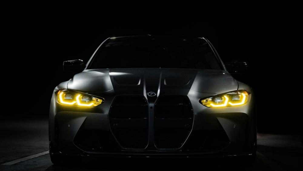 BMW Headlamps Illuminate the Darkness wallpaper