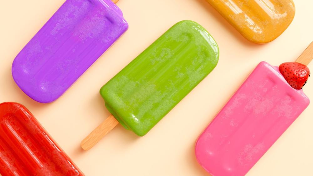 Frozen Delight A Symphony of Colorful Treats wallpaper