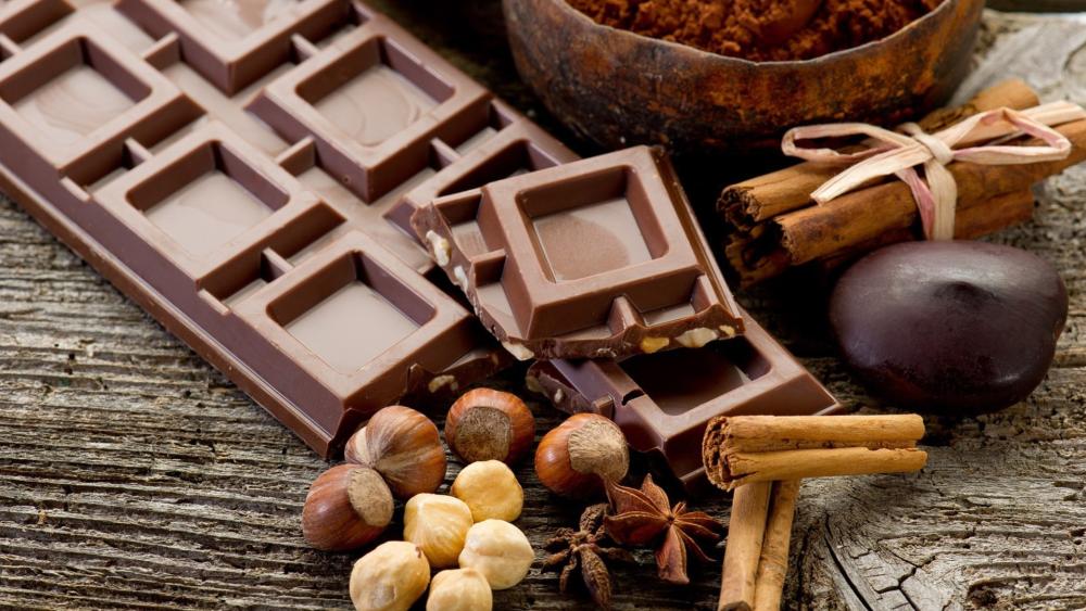 Chocolate Indulgence Rustic Delight wallpaper