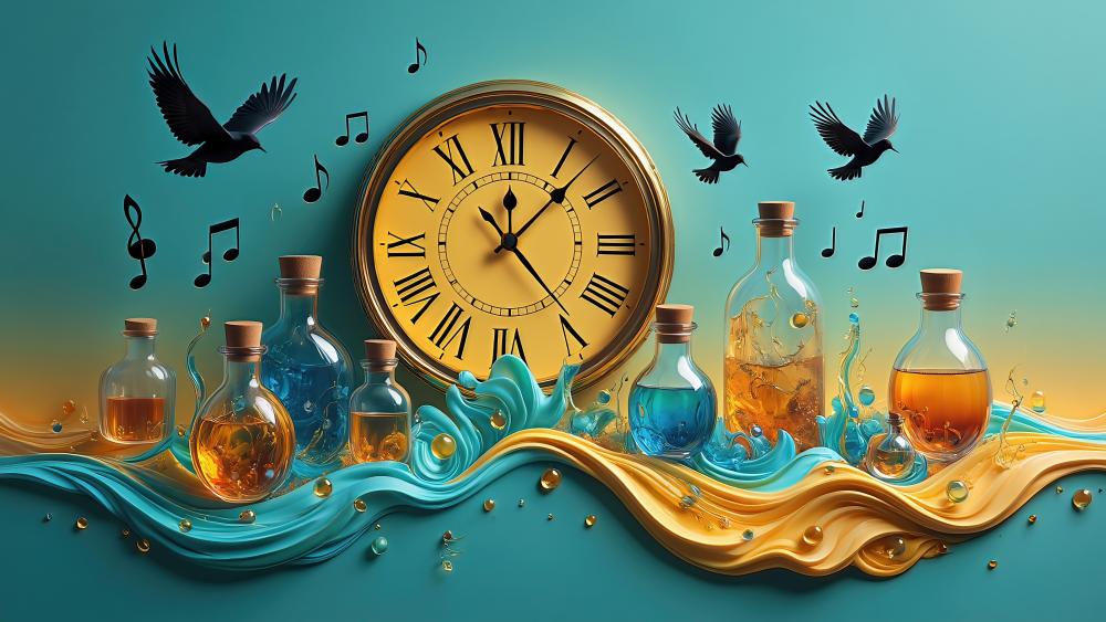Timeless Harmony of Colors in Motion wallpaper