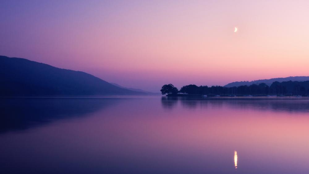 Purple Tranquility at Dusk wallpaper