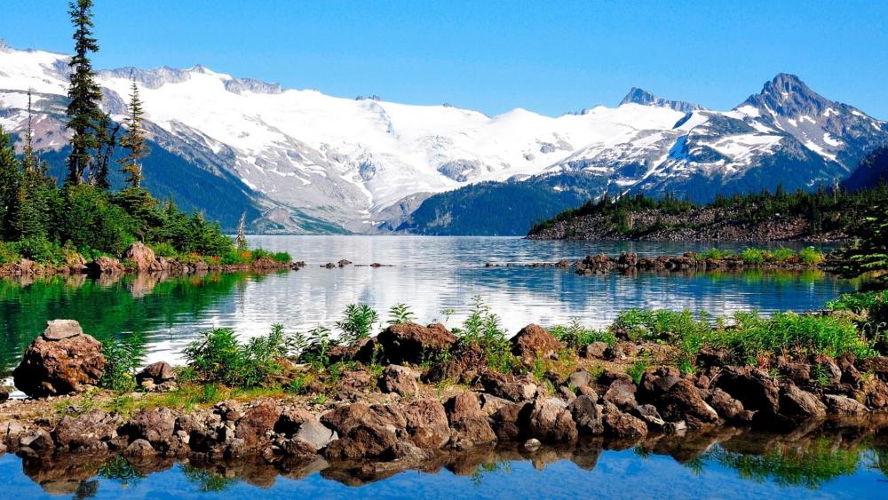Stunning Reflection at Garibaldi Lake in British Columbia wallpaper