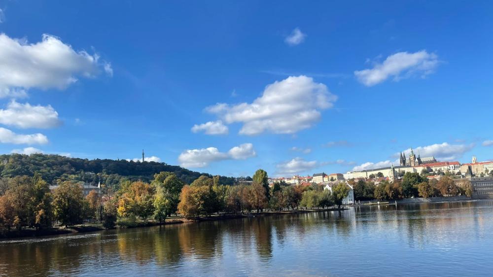 Autumn Reflections in Brno, Czechia wallpaper