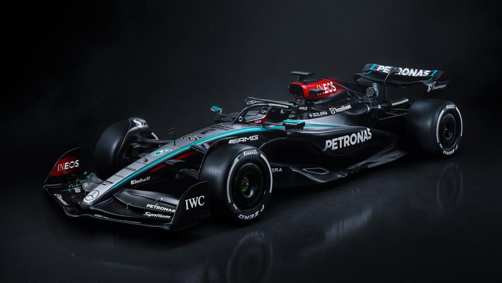 Sleek Power Mercedes Formula 1 Excellence wallpaper