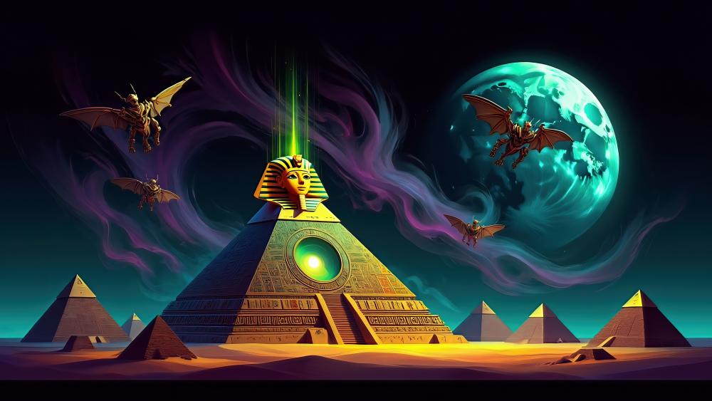 Sphinx Pyramid wallpaper
