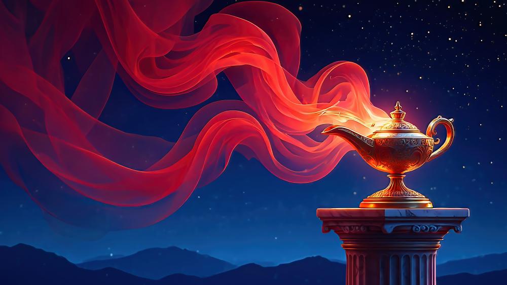 Genie Lamp wallpaper