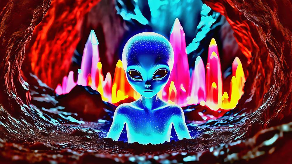 Vibrant Alien wallpaper