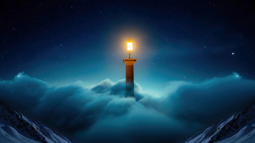 A Light In The Clouds wallpaper