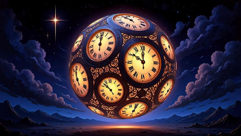 Floating Time wallpaper
