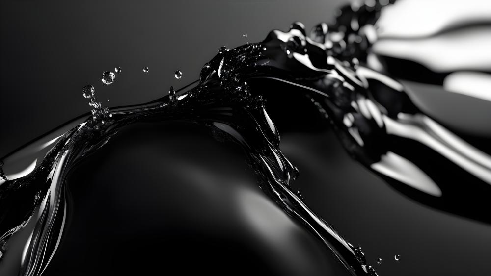 Fluid Dynamics in Monochrome wallpaper