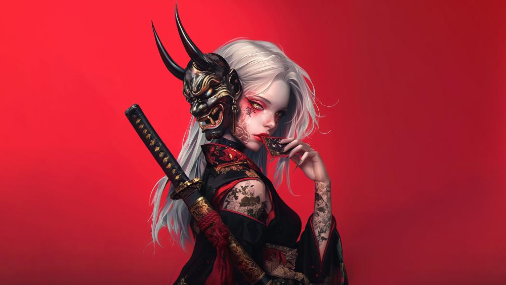 Whisper of the Oni Warrior wallpaper