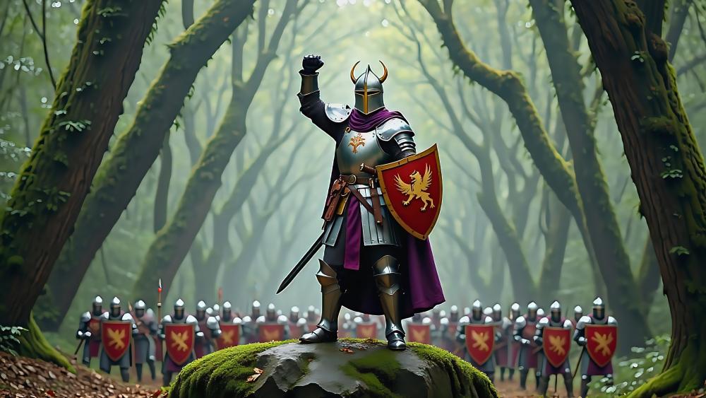 Knights In The Forest wallpaper