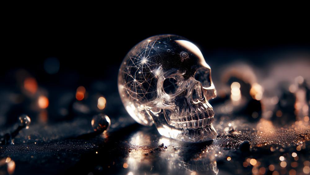 Crystal Skull Enigma in 8K Clarity wallpaper