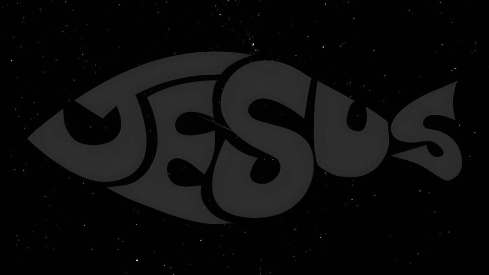 Jesus in the Stars: Symbol of Faith and Hope wallpaper
