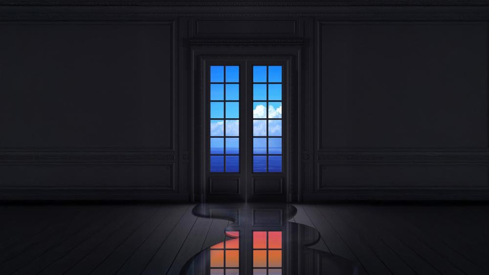 Window to Serenity: Reflections of Life in Stillness wallpaper